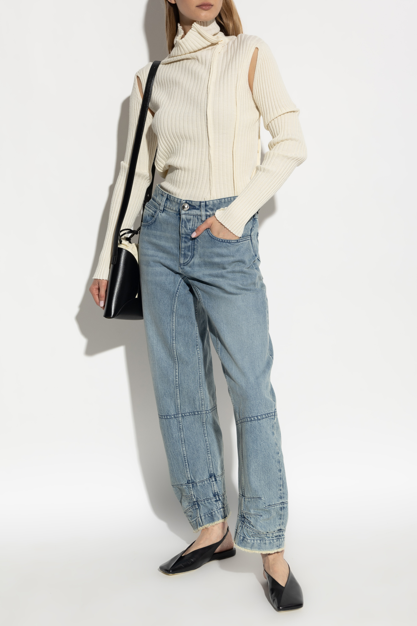 Blue Jeans with logo JIL SANDER - Vitkac Italy Blue Jeans with logo JIL SANDER - Vitkac Italy